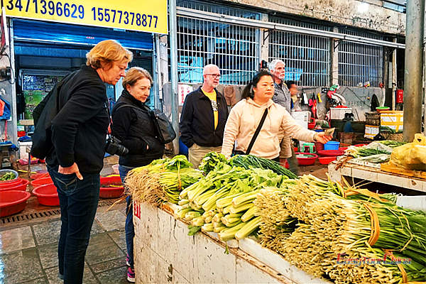 Visit a local market in China