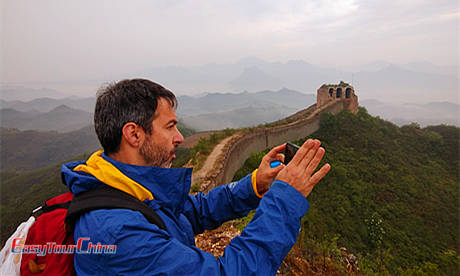 Easy Tour China client visiting the Great Wall in Beijing