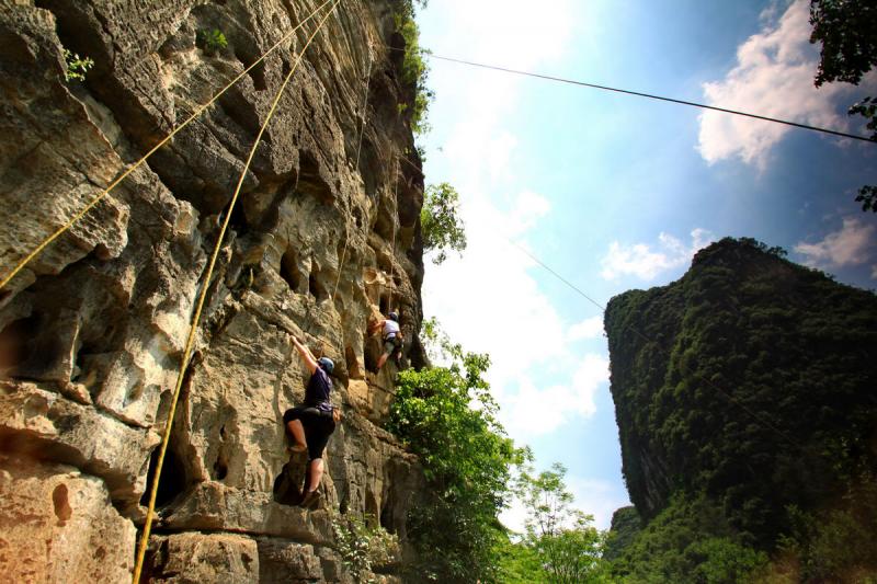 rock climbing in China