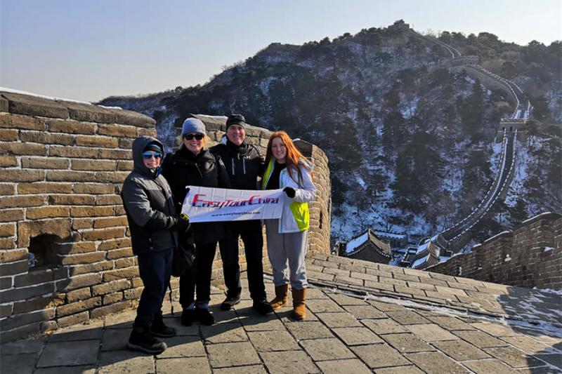 Hiking the Great Wall in winter