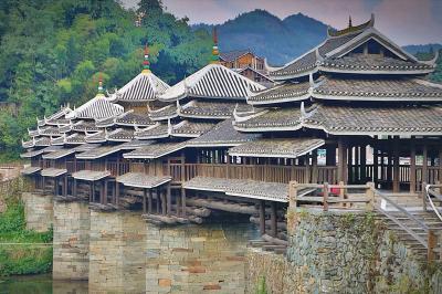 Guilin Tour to Sanjiang Chengyang Bridge