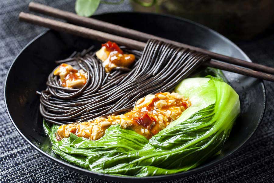 Fern Root Noodles is a popular vegan food to eat in China