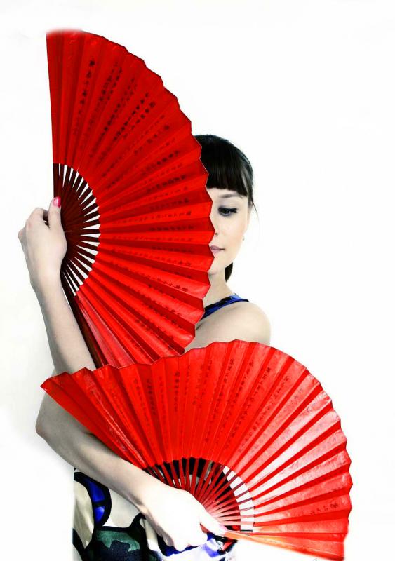 Chinese traditional fan dance