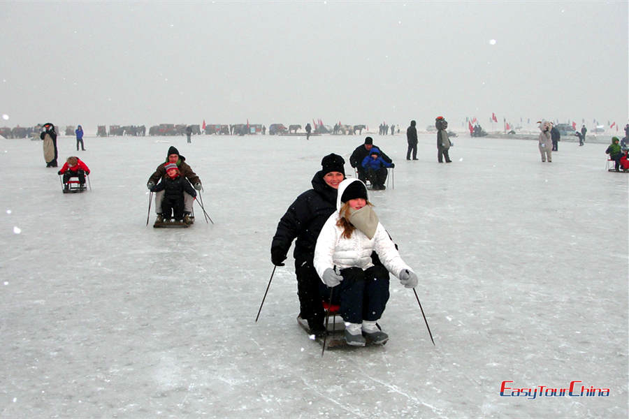 Ice sledge in Harbin