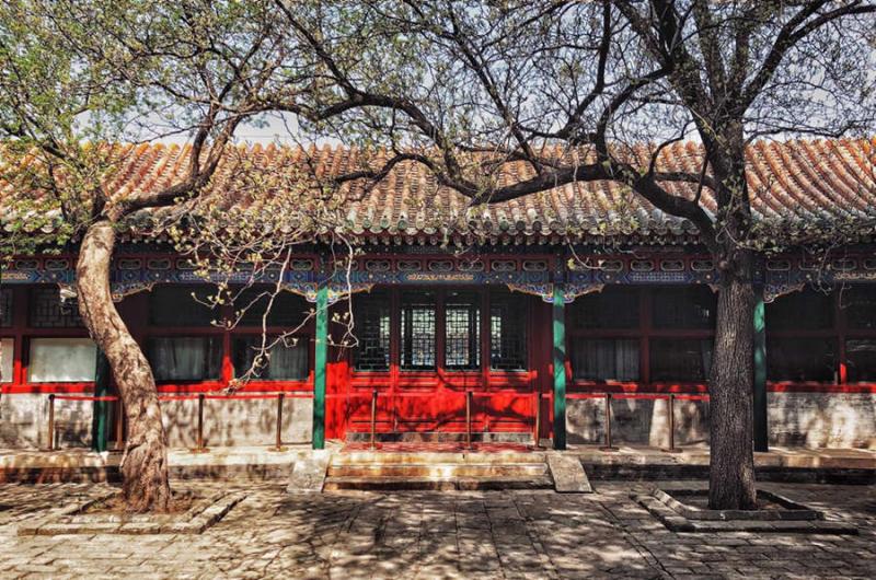 The old courtyard houses at Hutong of Beijing