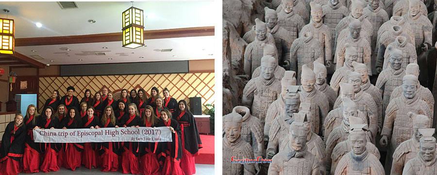 Student tour in Xian