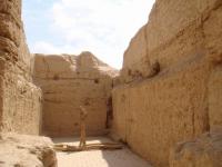 broken walls of the town