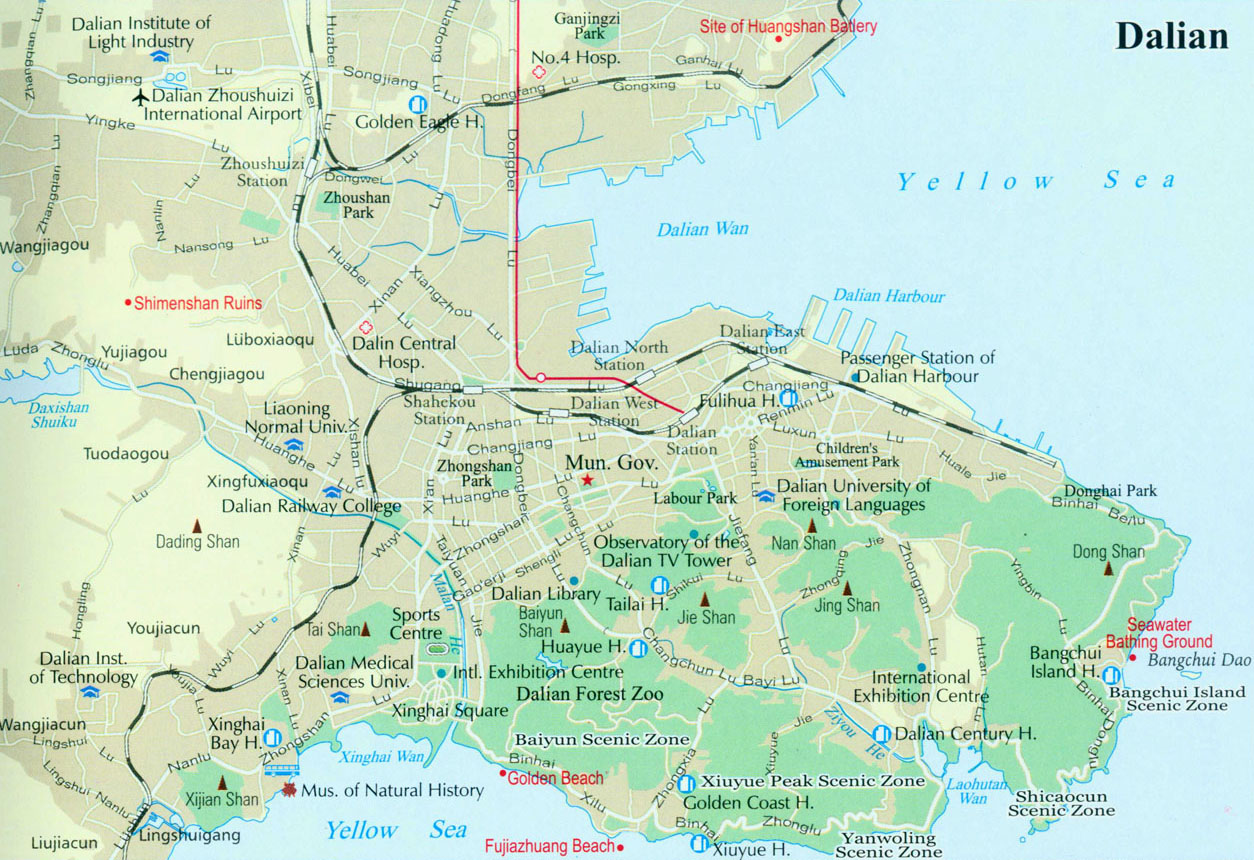 Comprehensive Travel Map of Dalian