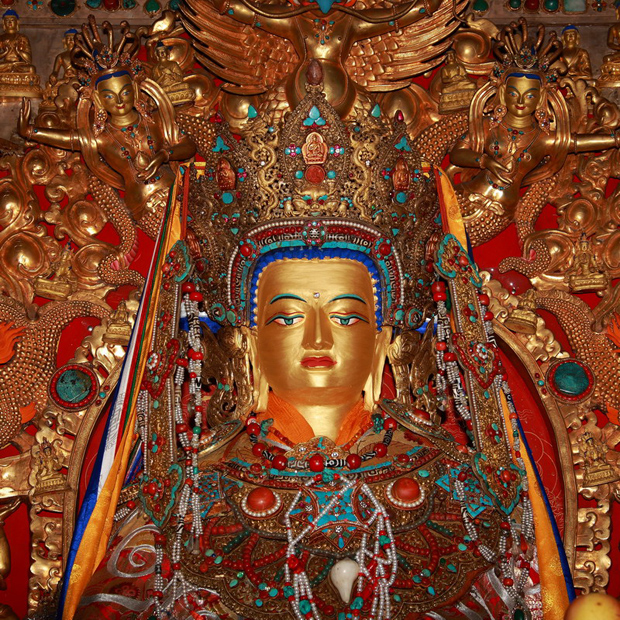 Ramoche Temple Buddist Statue, Lhasa Attractions, Travel Photos of