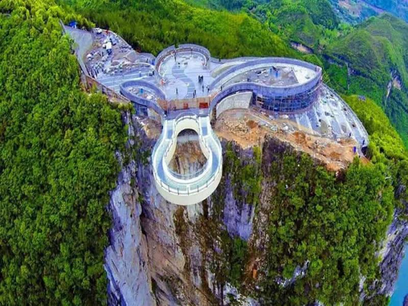Top glass bridges skywalk in China