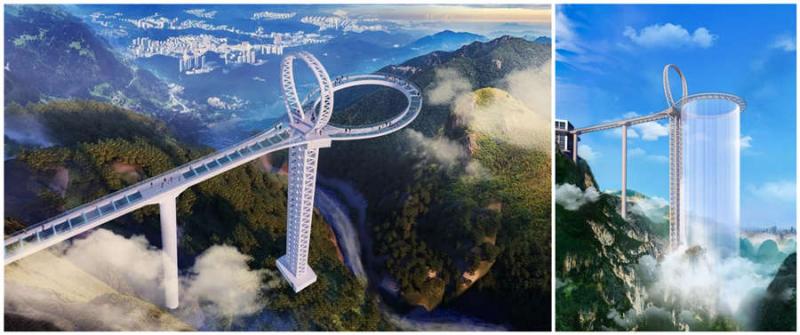 Most thrilling glass bridges in China