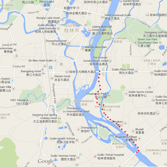 Guilin cycling maps in English