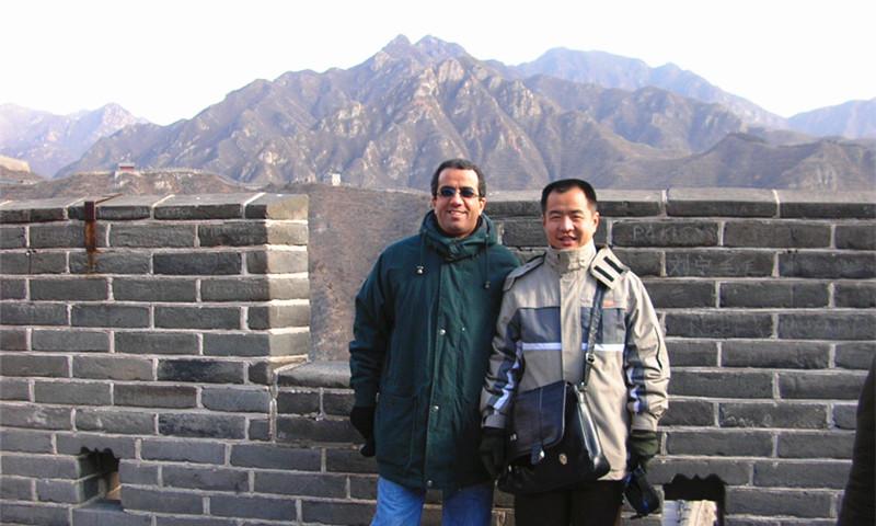 Ricky and Client Hike on Great Wall