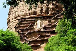 China Silk Road Tours Maijishan Buddhist Grottoes