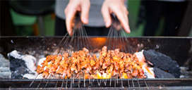 Chinese street barbecue