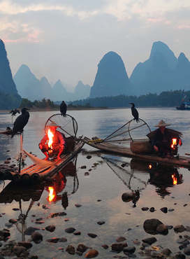 Cormorant fisherman in Guilin