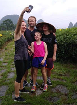 China Tours for Family from Australia to Guilin Tea Plantation