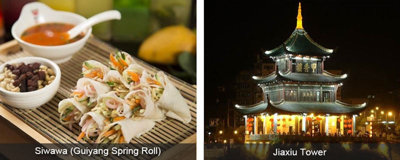 Guiyang Jiaxiu Tower and Guiyang Food