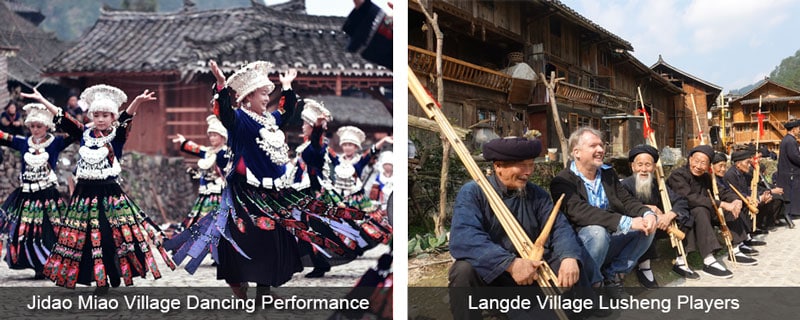 Miao Women Dancing and Langde Village Lusheng Players
