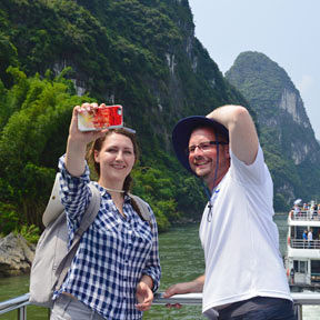 Enjoying Guilin Li River Cruise Tour