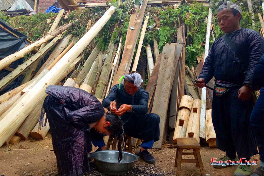 Coming-of-age ceremony of Basha Miao Gunman Tribe