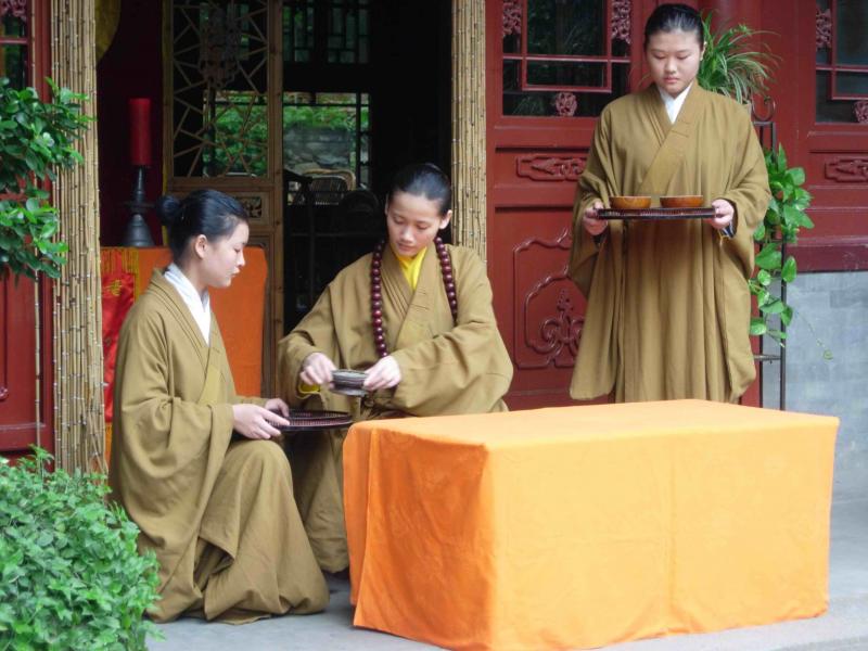 Drinking tea in Beijing China