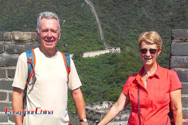 USA Senior couple visit the Great Wall