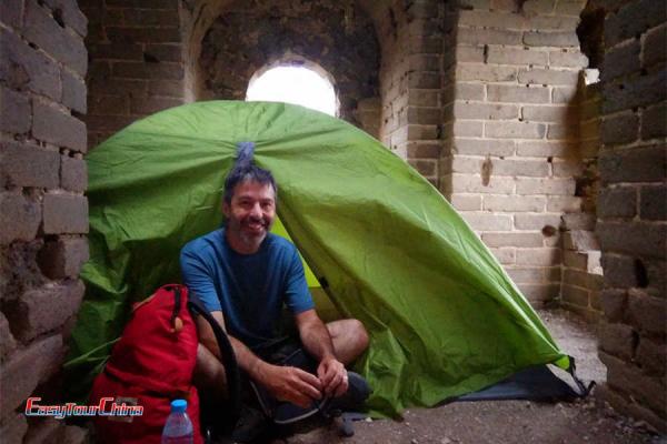 Camping on the Great Wall of China