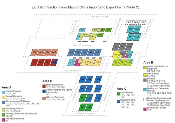 Layout Map of Canton Fair Phase 2