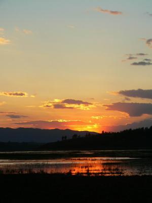 Caohai National Reserve Breathtaking Sunset Scenery