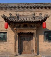 stone carved door