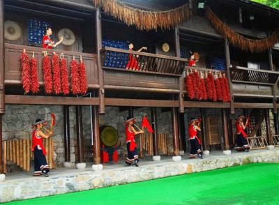 China Folk Culture Villages Tujia People
