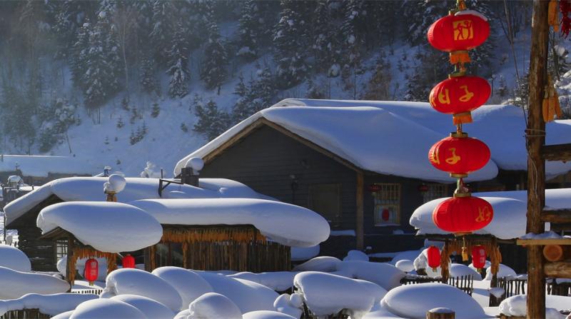 Snow fairyland in China