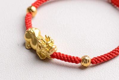 Pixiu Amulet on a Red String
