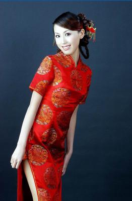 Red Chinese Cheongsam, Chinese Cheongsam (Qi-pao) Pictures - Easy Tour