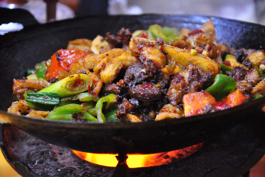 Zhangjiajie most popular food Sanxiaguo