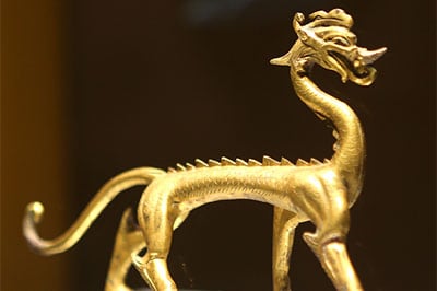 Gold-plated Bronze Dragon