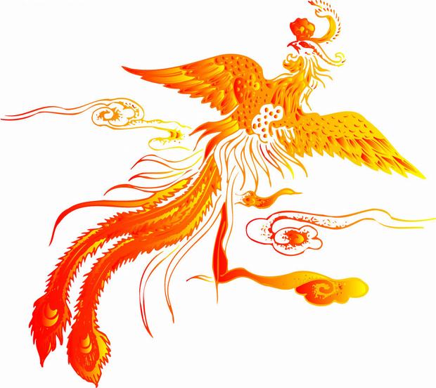 Golden Chinese Phoenix, Chinese Phoenix Photos - Easy Tour China