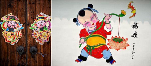 Chinese New Year crafts - paintings