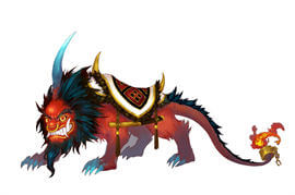 Chinese New Year Beast Nian Shou