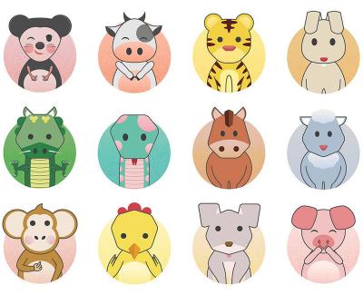 Chinese zodiac 12 animals