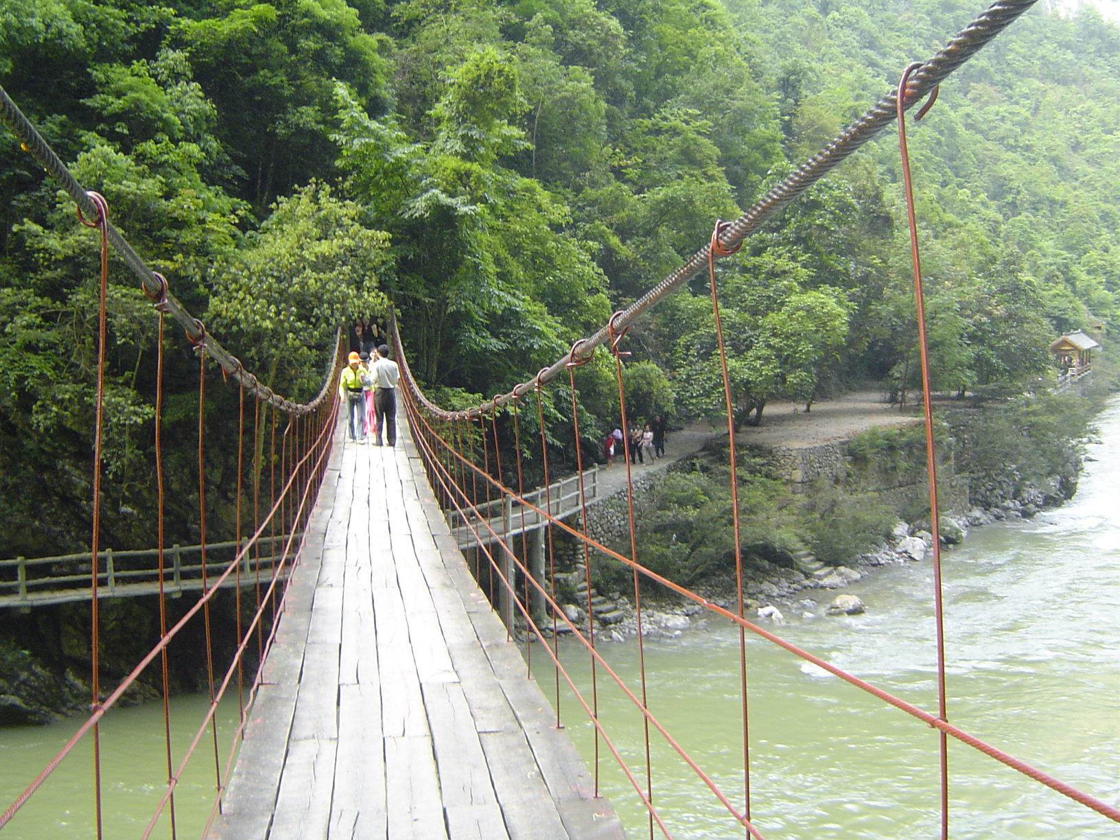 Hanging Bridge, DaXiao Qikong Scenic Areas, Guiyang Attractions, Travel