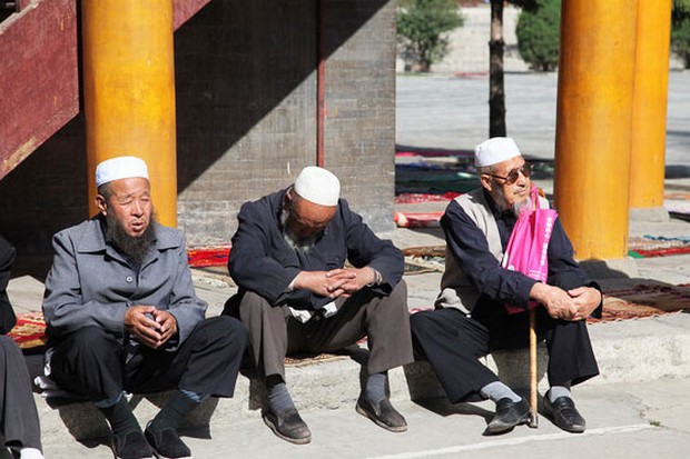 local people in mosque