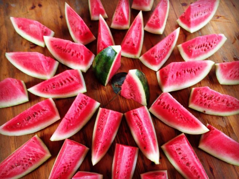 Eating Watermelon in Yangshuo