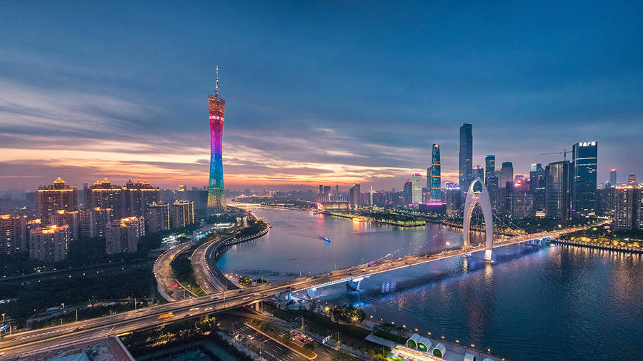 Canton Tower night view