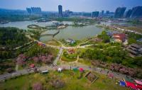 Overlooking Chengdu Fenghuang Lake Park