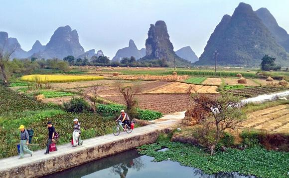 Biking in Guilin