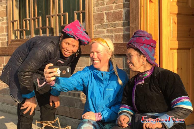 Senior traveller visit China Ethbnic Groups