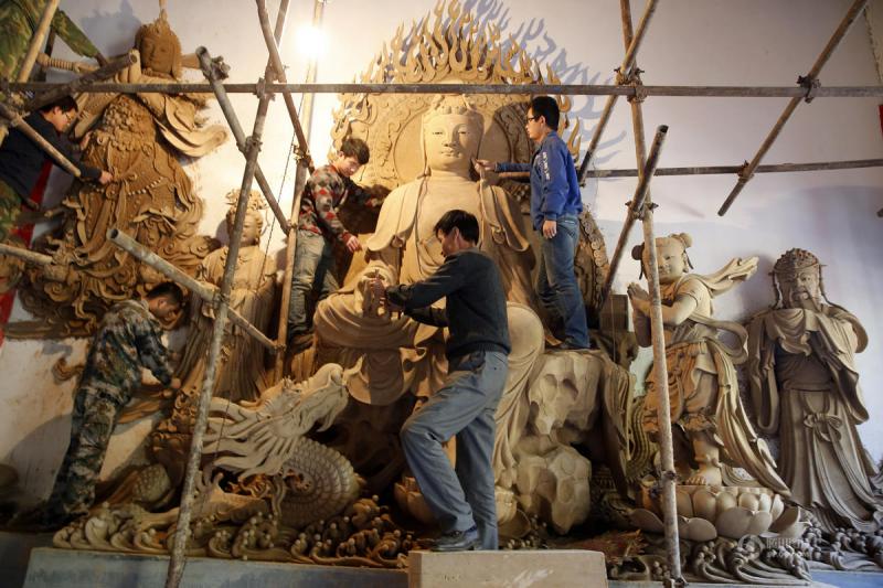 Buddha sculpture in China