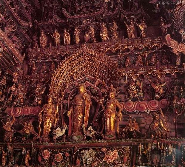 Huayan Temple statue, Datong Huayan Temple Travel Photos, Images